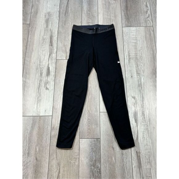 Ladies Nike Pro Dri  Fit Black Leggings Size M - Picture 4 of 10